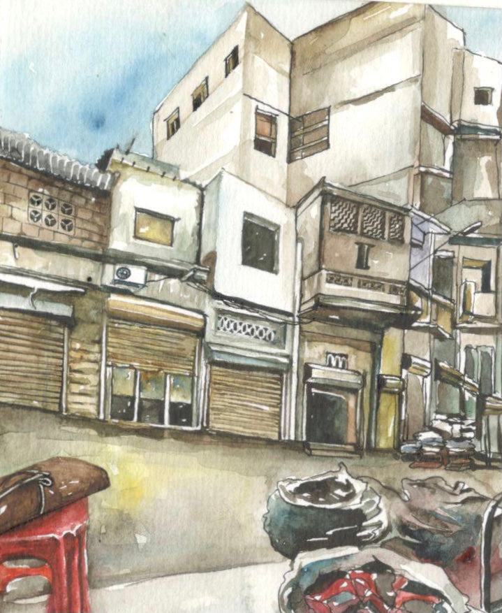 Collectable Karachi Leather Bazaar Post Card
