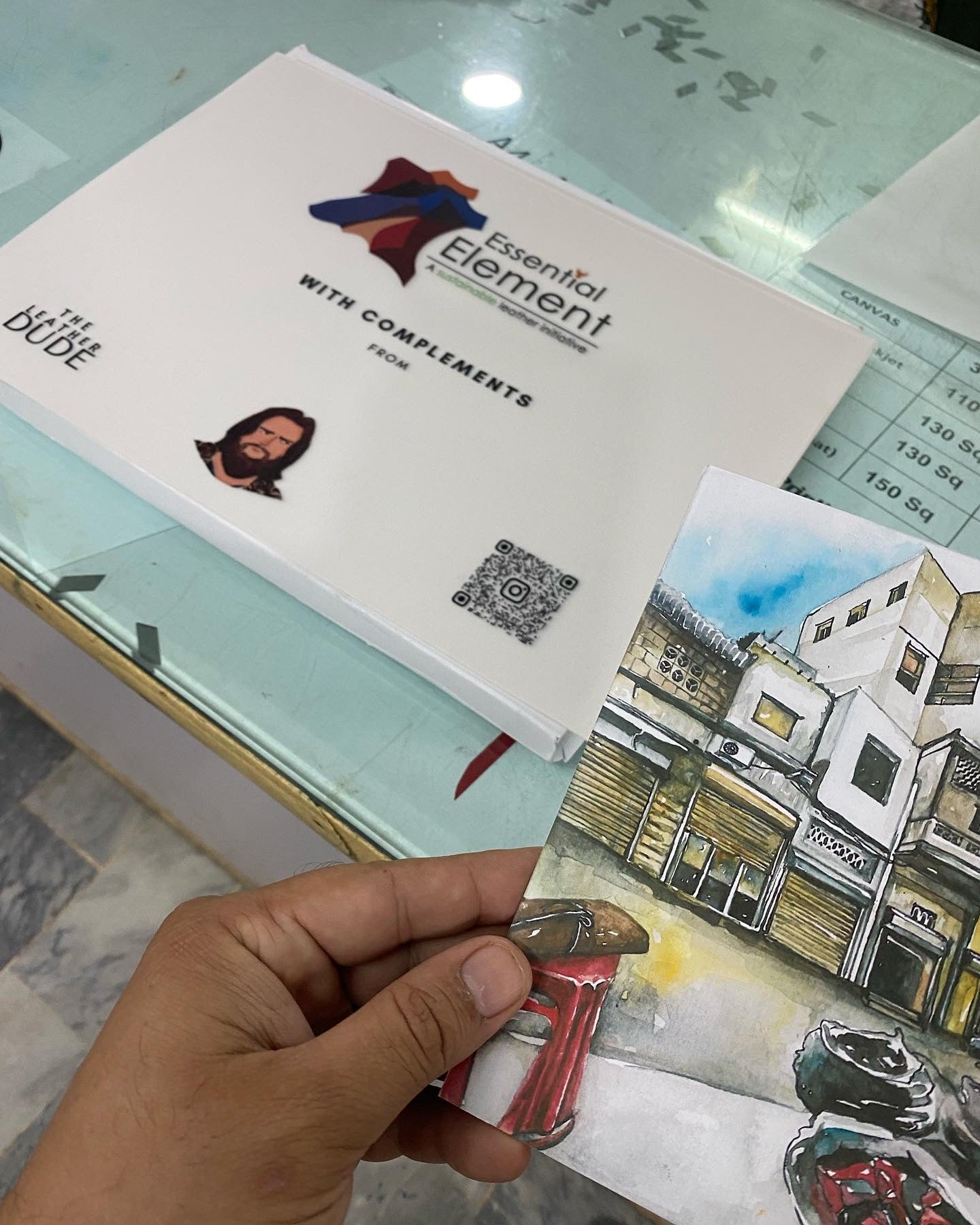 Collectable Karachi Leather Bazaar Post Card