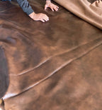 Ajax - Two Tone Pebbled Cowhide Upholstery