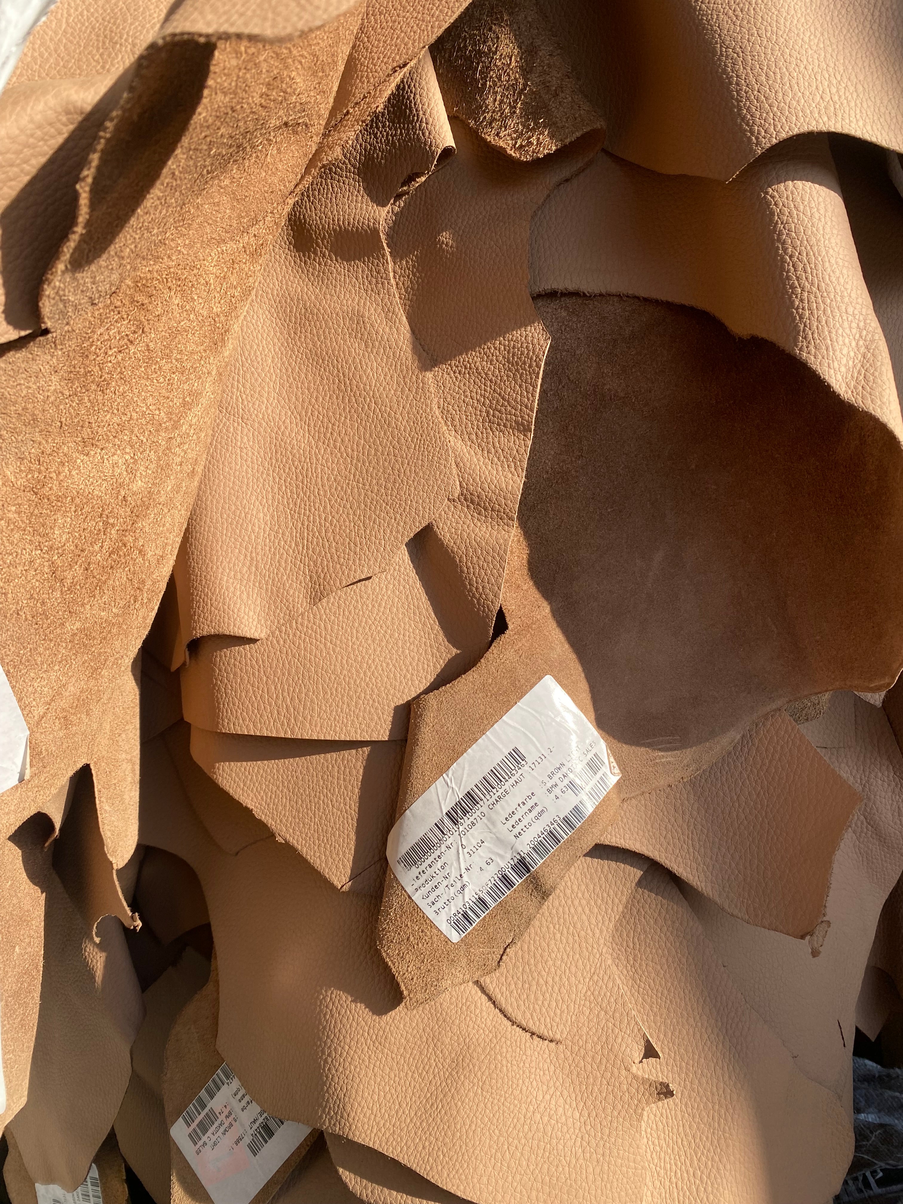 Bulk Lot - Automotive Grade BMW Dakota Combo Pebbled Grain Full CowHides